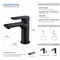 Kibi Tender Single Handle Bathroom Vanity Sink Faucet with Pop Up Drain C-KBF1019MB-KPW100MB - alternate 4